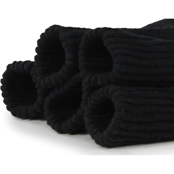 BenSorts Women 5 Packs Black Winter Thick Warm 75%polyester 15%acryl Boots Socks - Picture 3 of 5